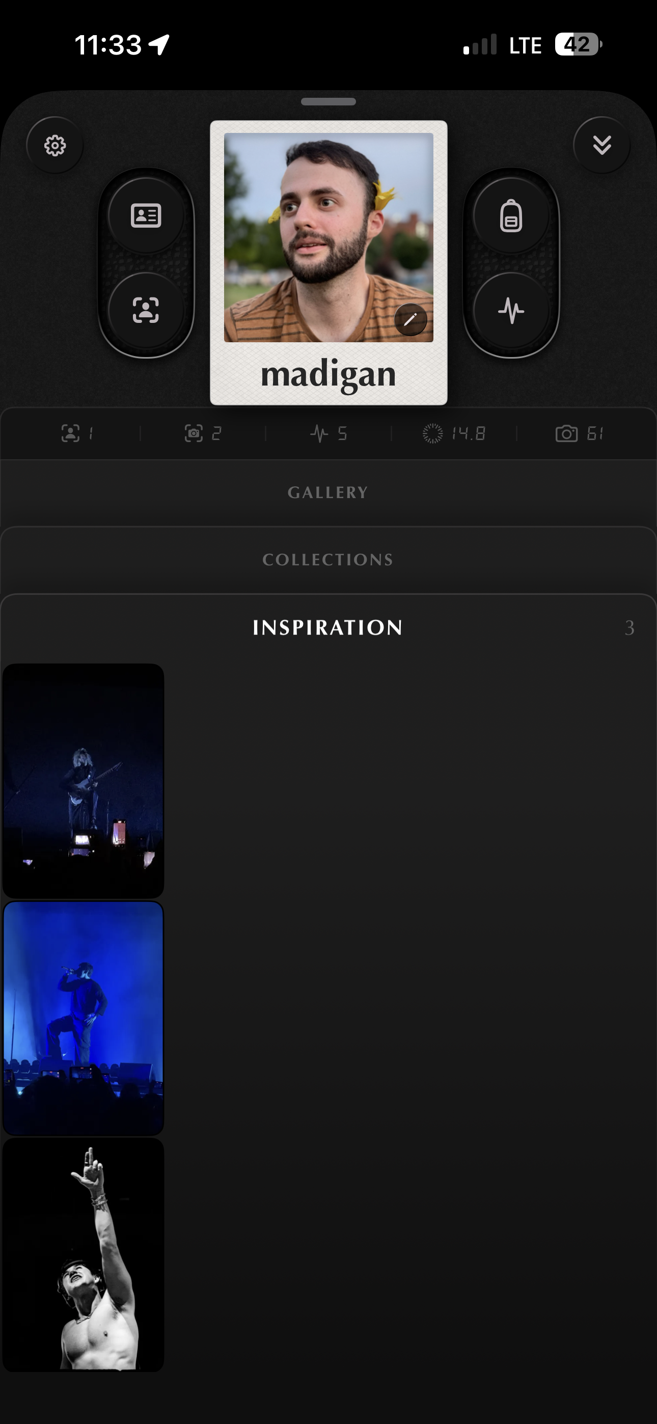Inspirations on a profile