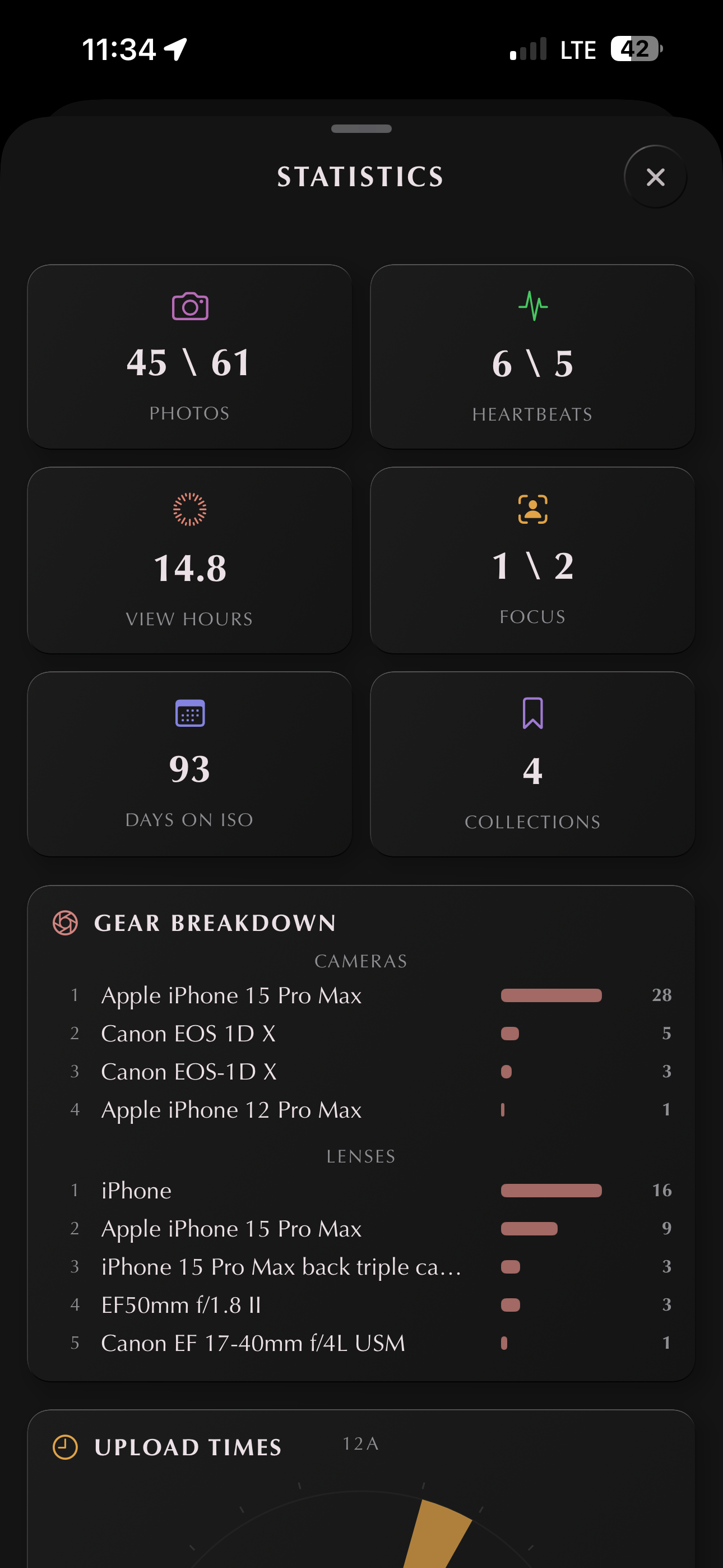 Statistics, upper half